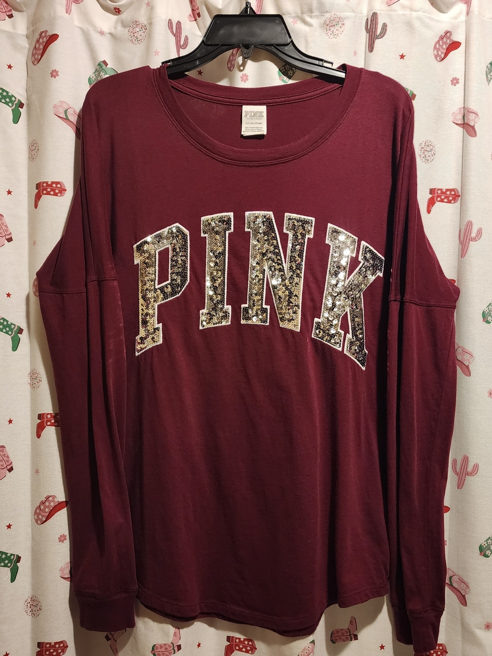 SZ SMALL VS PINK BLING CAMPUS TEE